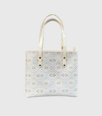 Ethnic style brocade patterned handbag