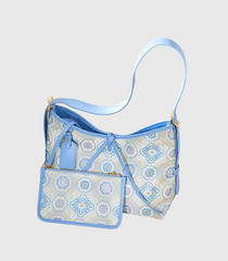 Zhuang Jin patterned jacquard shoulder bag