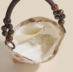 Golden Petals Embroidered Shoulder Bag